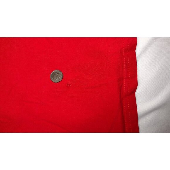 Stone Falcon Red Zip Polo Shirt M - Picture 9 of 10